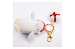 China White Cute Penguin Keychain , Smooth Touch Mini Penguin Stuffed Animal supplier