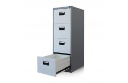 China 4 Drawer Dark Grey Frame Lockable Vertical Filing Cabinets supplier