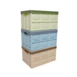 Multiscene Collapsible Storage Bins With Lid , Sonsill Durable Foldable Plastic Bins