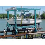 Marine Travel Lift Mobile Boat Hoist With 0-5m/Min Lifting Speed for sale