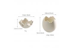 China Egg Shape Ceramic Candle Containers Multifunctional For Home Decoration supplier