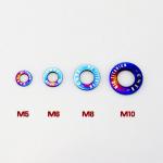 All size Anodizing color Titanium alloy washer M2-M22 for sale