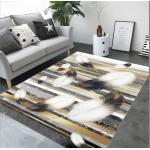 160*250cm Rectangle Living Room Floor Carpets By 3D Printed Feather Pattern