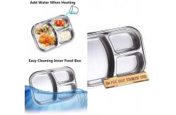 China PP Electric Lunch Boxes 60W Stainless Steel Heated Lunch Box Multi Function OEM supplier