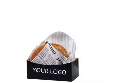 China Custom Printed Disposable Paper Boxes for Burger and Chicken Takeaway supplier