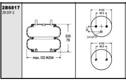China Firestone W013586817 Air Shock Spring Ridewell Number 1003586817C supplier