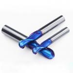 High Precision Tungsten Carbide Ball Nose End Mill 2 Flutes HRC65 R0.5-R3mm Naco Coated for sale