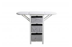 China Practical Modern Wood Furniture Fabric Foldable Ironing Board Cabinet White supplier