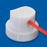 Chemical Resistance Aerosol Plastic Cap With 120mm Extension Tube for sale