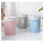 Pressing desktop dustbin Wastebasket With Flap for wet and dry waste for sale