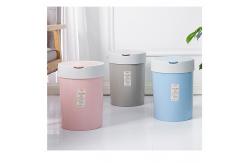 China Pressing desktop dustbin Wastebasket With Flap for wet and dry waste supplier