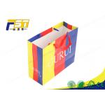 SGS Customized Logo Recycled Paper Bag UV Coating Surface For Clothing Packaging