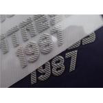 Raised Twill Flash Silver Surface Heat Transfer Logo Three Dimensional Effect