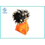 Low Noise Drum Cutter For Excavator , Flexible Hydraulic Rotary Cutter HDC50