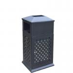 Factory Outdoor Classification Trash Can Double Plastic Wood Waste Bins Stainless Steel Storage Bucket Recycling Box Dustbin for sale
