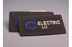 China Custom 3M Reflective Embossed Raised Logo Heat Transfer Labels For Apparel supplier