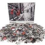 1000pcs Different Shape Custom Made Jigsaw Puzzle 1 Color Printing for sale