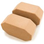 Antibacterial Octagonal Yoga Cork Blocks For Pilates Meditation Support OEM for sale