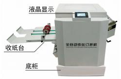 China Automatic Binding And Folding Machine Book Wire Saddle Stitching Booklet Maker Machine supplier