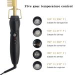 15s Heat Up PTC Heater Hair Curling Comb For Natural Black Hair for sale