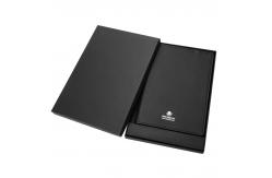 China 15W Fast Wireless Charging A4 PU Cover Notebook Wireless Charger supplier