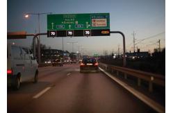 China Lane Control Sign Motorway Speed Limit Signs  , Programmable LED Sign View Angle supplier