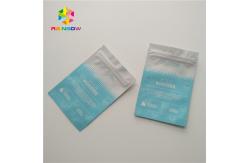 China Face Eyes Mask Plastic Pouches Packaging Three Side Sealed Flat Bag Glossy Surface supplier