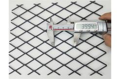 China 1.5m High Safe Use Sports Black Ground Install Expanded Wire Mesh supplier