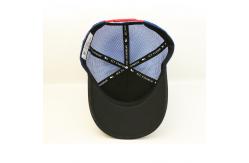 China Curved Brim 5 Panel Trucker Cap With Custom Logo Embroidered Patches supplier