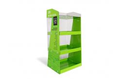 China CBD Oil Floor Retail Cardboard Display Stand Customization With PET supplier