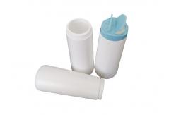 China Large Capacity Plastic Opaque White Spice Jars Butterfly Cap supplier