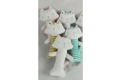 China Animal Plush Infant Holding Squeaker Soft Rattle Newborn Educational Musical Toy supplier