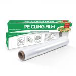 Food Grade Clear PE Cling Film Food Wrap Preservative Film With Slider Cutter for sale
