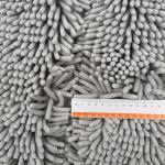 SGS 3.8cm Pile Height Microfiber Chenille Fabric For Floor Mat for sale