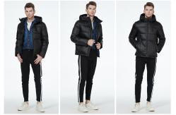 China Windproof Bio Down Man Coat Oilproof Dark Men'S Coat Eco Feather supplier