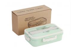 China Kitchen Healthy Material 2 Layer Compostable Lunch Box supplier