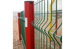 China Powder Coated / Galvanized Wire Mesh Fence Panels 3D Curved Easily Assembled supplier