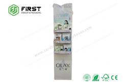 China Glossy / Matt Lamination Cardboard Floor Displays CMYK Printing Customized Logo supplier