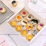 Customized Recycled Cake Packaging Box With Clear Window for sale