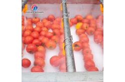 China 2.5KW Vegetable Parallel Roller Cleaning Machine High Pressure Spray Fruit Washing Machine supplier