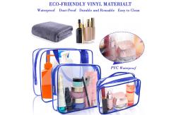 China Multifunctional 6pcs Clear PVC Travel Luggage Pouch With Handle supplier