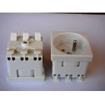 France Electric Power Sockets , French Electrical Outlet With Two Round Pin