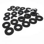 High Tensile Strength Silicone Rubber Washer In 30-80 Shore A Hardness for sale