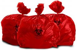 China Heavy Duty 10 Gallon Professional Grade Roll Of 100 Biohazard Waste Disposal Bags supplier