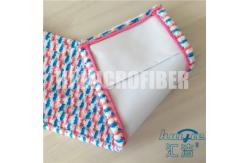 China Microfiber Wet Mop Pads jacquard square replacement wet mop pads with pocket supplier