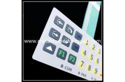 China 6ms Waterproof Numeric Keypad 10 P Connection Membrane Switch Keypad supplier