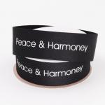 Screen Printed Cotton Grosgrain Ribbon Customized Size For Decoration for sale