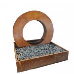 Durable Weathering Steel Water Fountain Customizable Landscape For Home