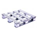 Silvery White Recyclable Stainless Steel Pallets With High Polish Finish for sale