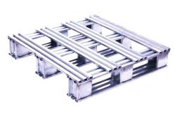 China Silvery White Recyclable Stainless Steel Pallets With High Polish Finish supplier